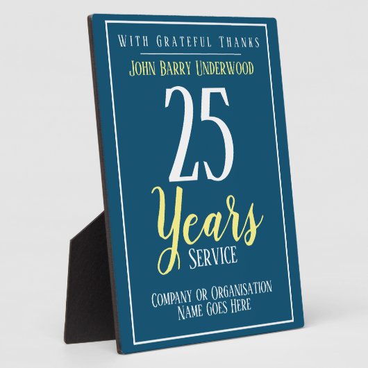 Plaque d'allocation pour service long (Côté)