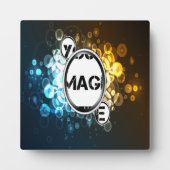 Plaque d'art Abstraite encadrée Bokeh 3 (Devant)