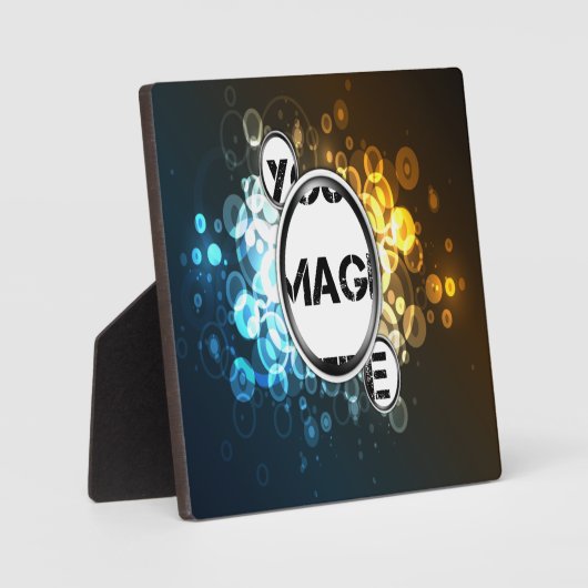 Plaque d'art Abstraite encadrée Bokeh 3 (Recto)