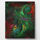 Plaque d'art Abstraite Genesis Green (Devant)