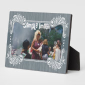 Plaque d'art aux oiseaux gris (Côté)