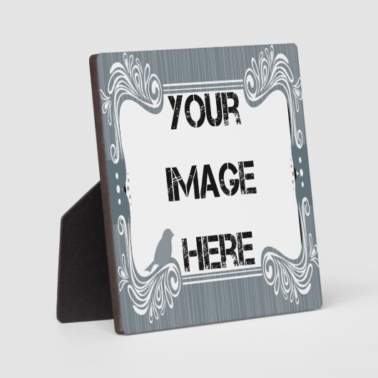 Plaque d'art aux oiseaux gris (Recto)