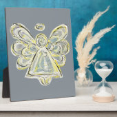 Plaque d'art de la peinture blanche de l'ange lumi (Côté)