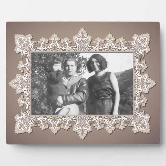 Plaque d'art en dentelle vintage (Devant)