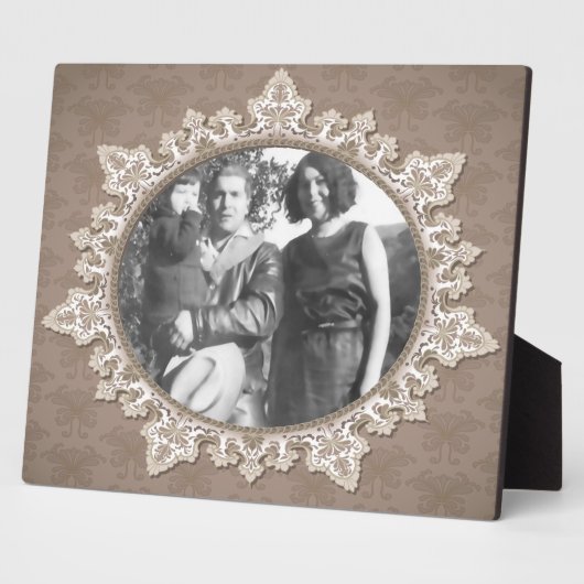 Plaque d'art en dentelle Vintage ronde (Côté)