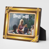 Plaque d'art en ruban or (Côté)