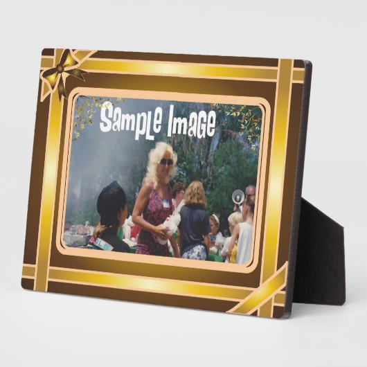 Plaque d'art en ruban or (Côté)