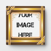 Plaque d'art en ruban or (Devant)