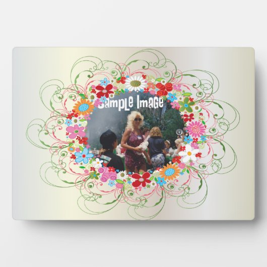 Plaque d'art floral Art déco (Devant)