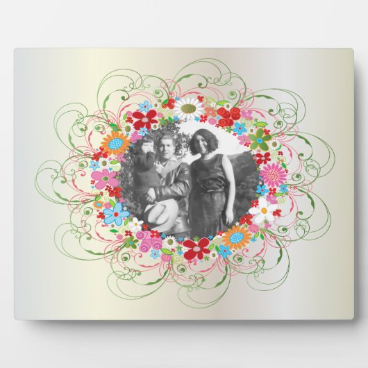 Plaque d'art floral Art déco (Devant)