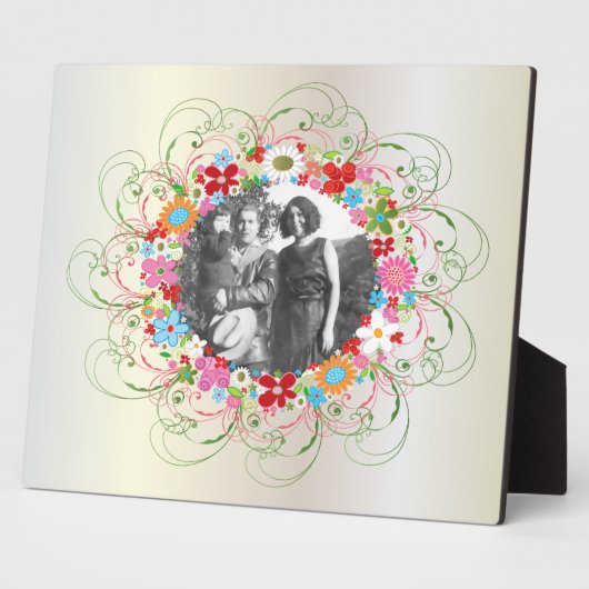 Plaque d'art floral Art déco (Côté)