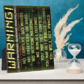 Plaque d'avertissement du joueur (Côté)