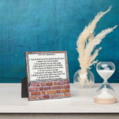 Plaque de 10 commandements natifs avec Easel (Insitu)