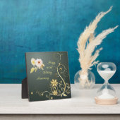 Plaque de 50e anniversaire de mariage avec chevale (Insitu)