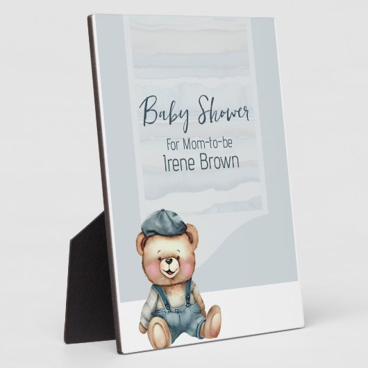 Plaque de Baby shower de charme avec Easel (Côté)