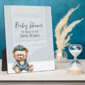 Plaque de Baby shower de charme avec Easel (Côté)