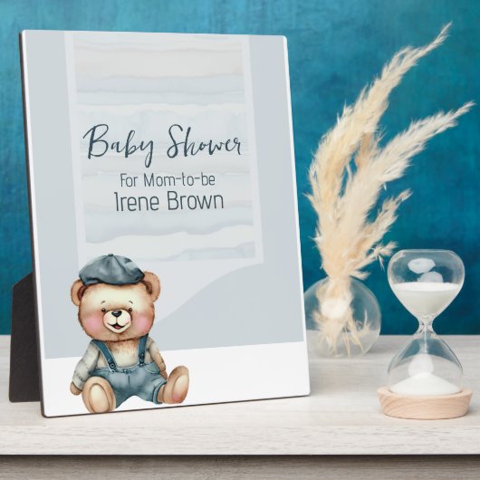 Plaque de Baby shower de charme avec Easel (Côté)