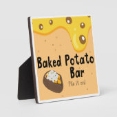 Plaque de bar à pommes de terre cuite (Recto)