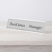 Plaque de bureau (Devant)