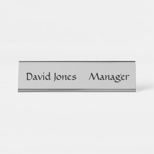 Plaque de bureau (Devant)