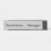 Plaque de bureau (Devant)