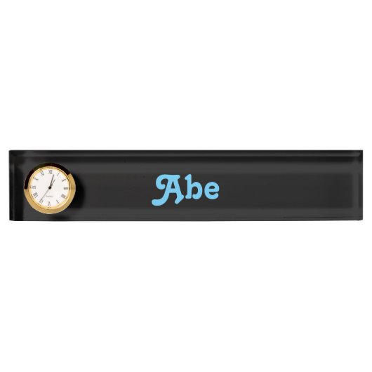 Plaque de bureau Abe (Devant)