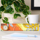 Plaque de bureau abstraite florale