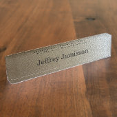 Plaque De Bureau Acrylique, Design Dégradé Chrome (Taille)