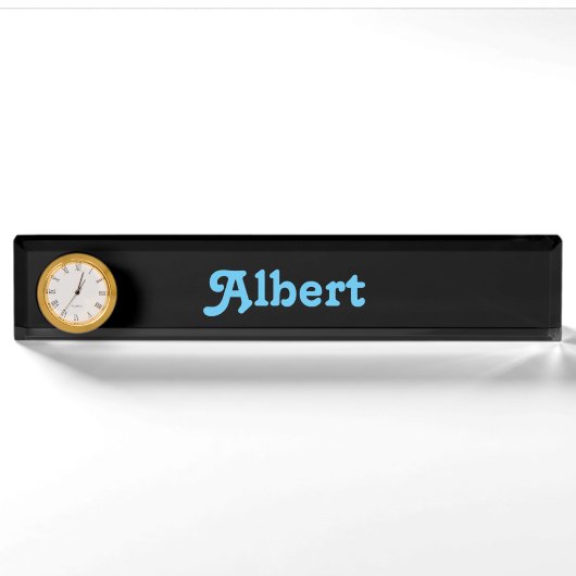 Plaque de bureau Albert (Devant)