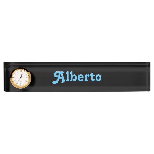 Plaque de bureau Alberto (Devant)