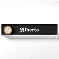 Plaque de bureau Alberto