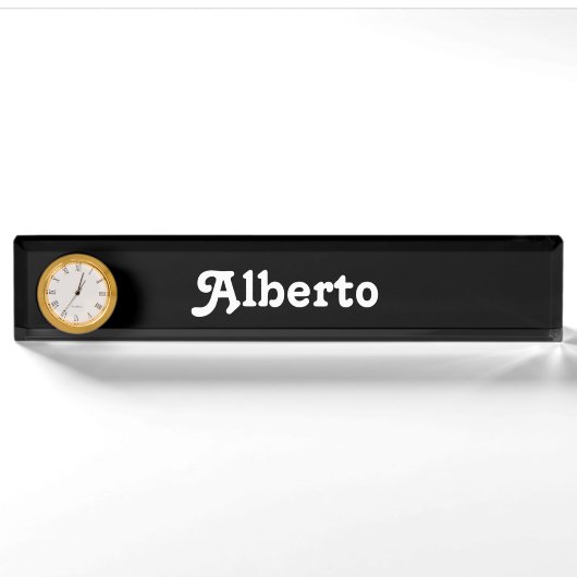 Plaque de bureau Alberto (Devant)