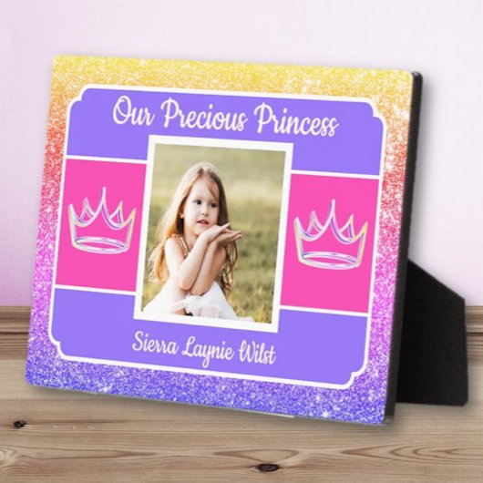 Plaque de bureau avec chevalet pour photo de notre