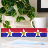 Plaque de bureau avec Drapeau de Dallas, USA