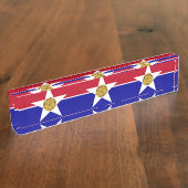 Plaque de bureau avec Drapeau de Dallas, USA (Taille)