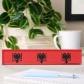 Plaque de bureau avec Drapeau de l'Albanie