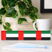 Plaque de bureau avec Drapeau des EAU