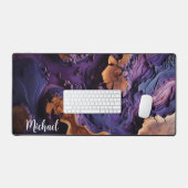 Plaque De Bureau, Bois De Burlington Et Résine Vio (Clavier et souris)