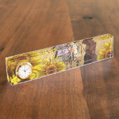Plaque de bureau Cowboy Tournesol (Taille)