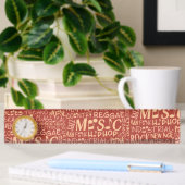 Plaque de bureau de collection Word Genres de musi