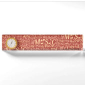 Plaque de bureau de collection Word Genres de musi (Devant)
