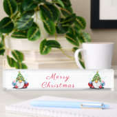 Plaque de bureau de Noël Gnome
