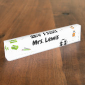 Plaque de bureau de nom personnalisée pour enseign (Taille)