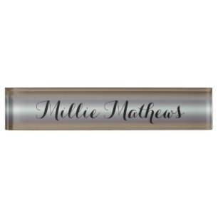 Plaque de bureau - Dégradé blanc HAMbyWG