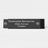 Plaque de bureau d'entreprise de construction (Devant)