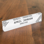 Plaque de bureau élégante (Taille)