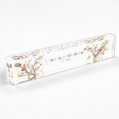 Plaque de bureau en acrylique Whimsy Birds