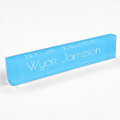 Plaque de bureau - Enfant bleu HAMbyWG