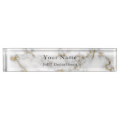 Plaque de bureau exécutif en marbre et or classe (Devant)