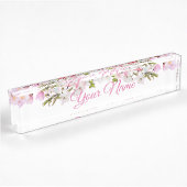 Plaque de bureau - Fleur